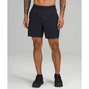 Lululemon Men's Pace Breaker Linerless 5" Athleisure Shorts Navy Blue XXL